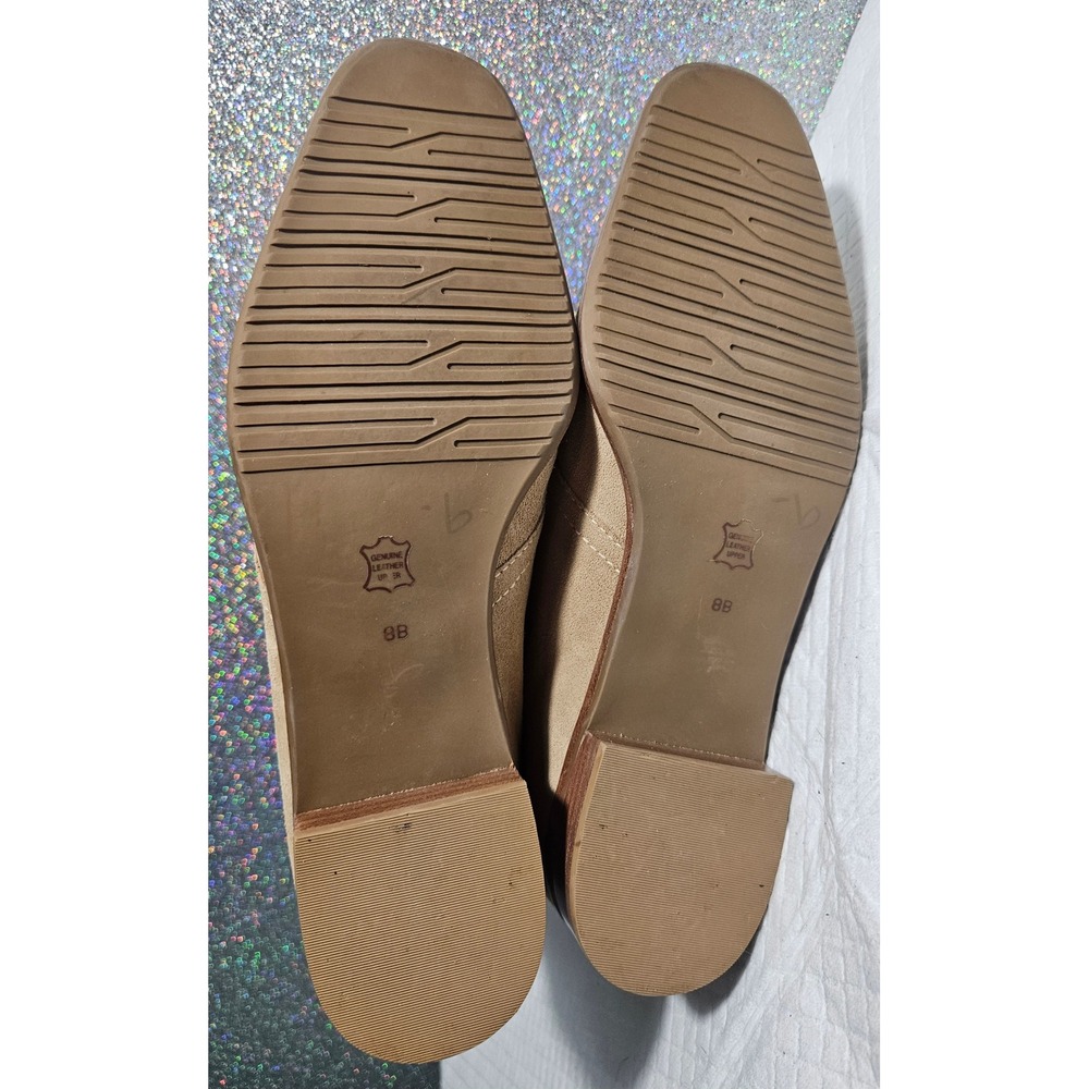 Talbots Women's Tan‎ Suede Lace Up Shearling Lined Ankle Boots Size 8B NWOT - Picture 5 of 6